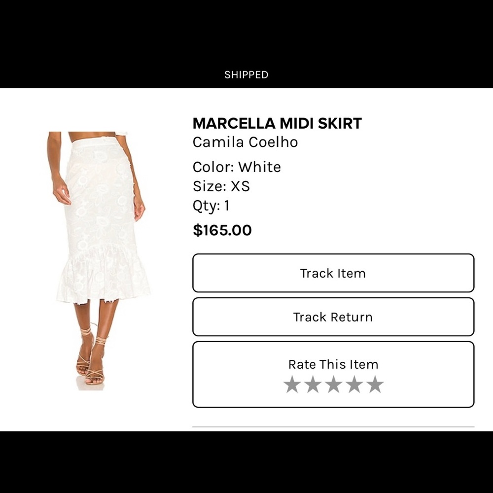 Skirt of set by Camila Coelho. Size XS.